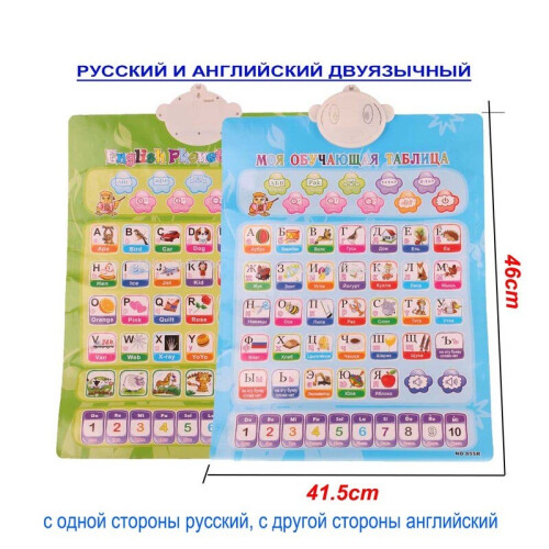 (Type 7) Russian number Educational Phonetic Chart Learning Machine Electronic