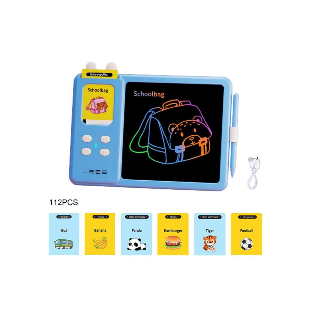 Photos - Other Toys  Education Toy Useful Card Learning Machine Thinking Ability Doodle Board(Blue)