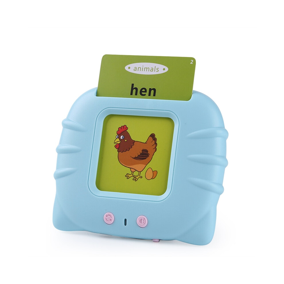 (Blue) Early Education Flash Card Machine Cat Shape Learning Talking Language-image-OPC-PDR55SM-NEW