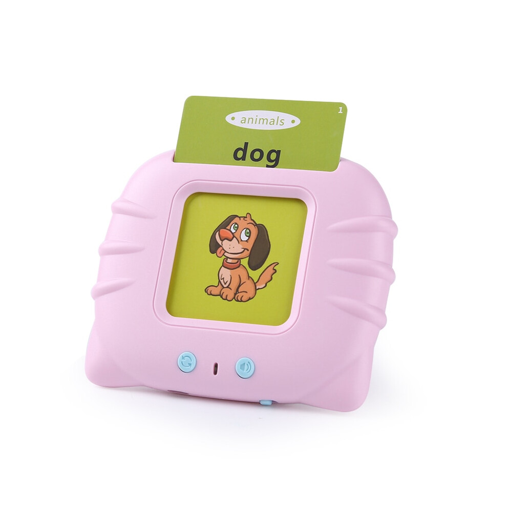 Aihongtai Pink (Pink) Early Education Flash Card Machine Cat Shape Learning Talking Language
