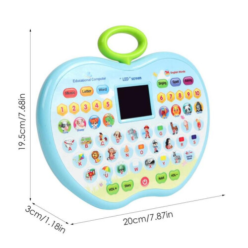 Electronic Kids Learning Machine Study Tablet Laptop Musical Toys With