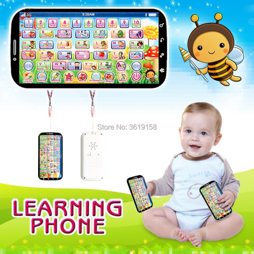 English Language Learning Machine Multifunction Toy Phone ABC Letter Word 1