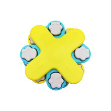 Education Toy Dog Puzzle Toy Rotary Table Slow Food Feeder Dispenser Dog