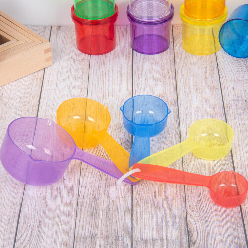Translucent Colour Measuring Cups - Pk5 2