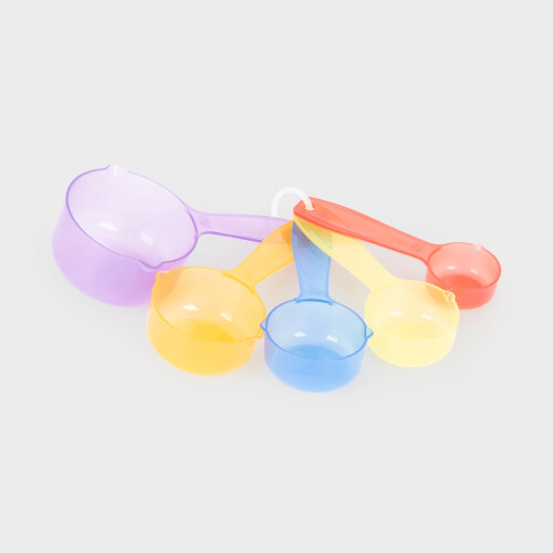 Translucent Colour Measuring Cups - Pk5 1