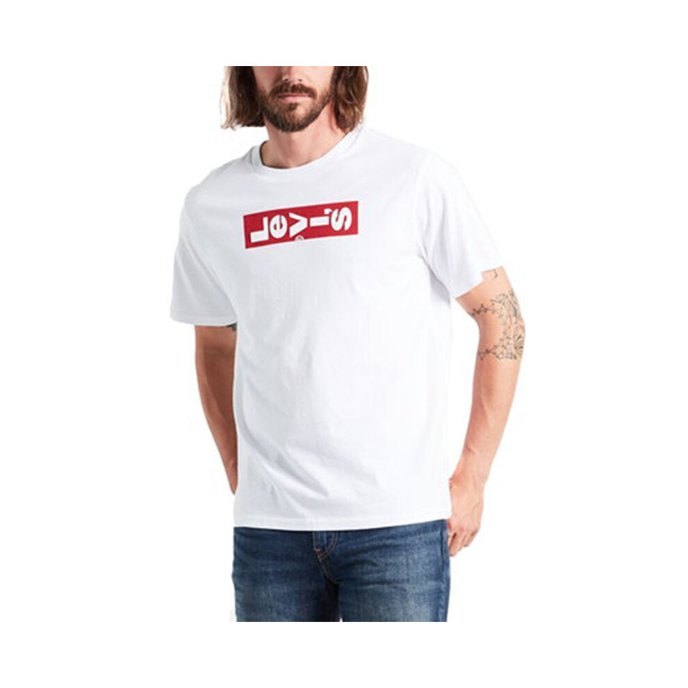 Levi's (S) Men's T-Shirt Summer Tops White