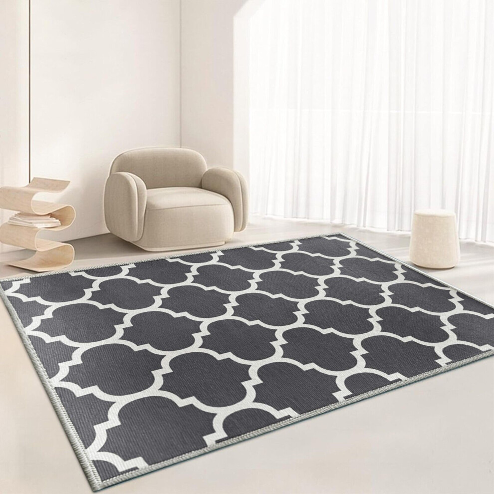 (120CMx170CM, Ava Grey) Non-Slip Rugs Living Room Runner Printed Rug Carpet Mat-image-OPC-PDR2GXB-NEW