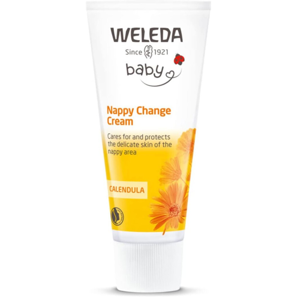 Weleda Baby Nappy Cream Calendula Natural Nappy Rash Ointment Newborn Baby Cream Baby Balm Bottoms Cares Protects Delicate Skin Baby Skincare 75ml