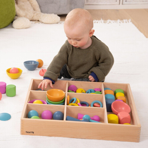 Wooden Sorting Tray - 7 way 2