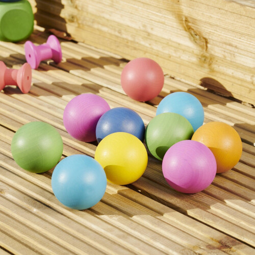 Rainbow Wooden Balls 2
