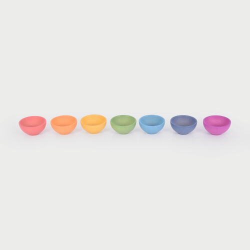 Rainbow Wooden Bowls 1