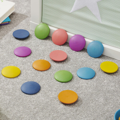 Rainbow Wooden Discs 2