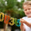 Rainbow Glitter Numbers 3