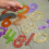 Rainbow Glitter Numbers 6