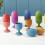 Rainbow Wooden Egg Cups 16