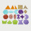 Rainbow Glitter Shapes 1