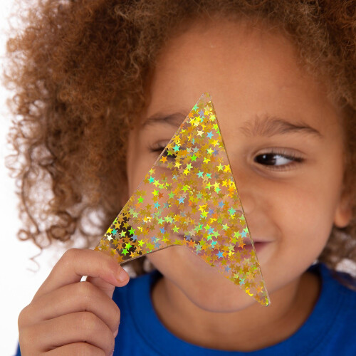 Rainbow Glitter Shapes 2