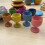 Rainbow Wooden Egg Cups 10