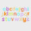 Rainbow Glitter Letters 12