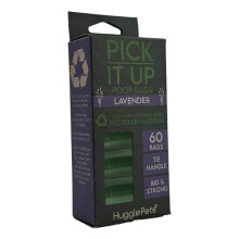 (4 Rolls (60pk)) HugglePets Pick It Up Lavender Dog Poop Bags