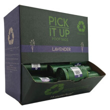 (54 Rolls (810pk)) HugglePets Pick It Up Lavender Dog Poop Bags