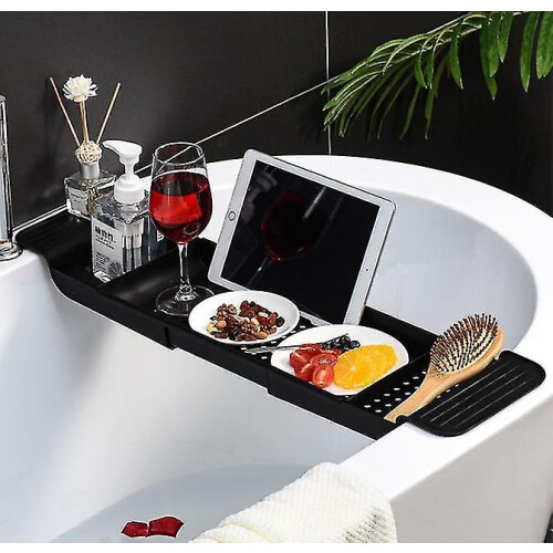 Bath Extendable Caddy Tray Bathtub Organizer Expandable Bathroom Rack