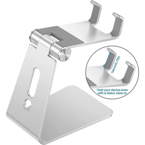Adjustable Cell Phone Stand, Aluminum Desktop Phone Dock Holder 2