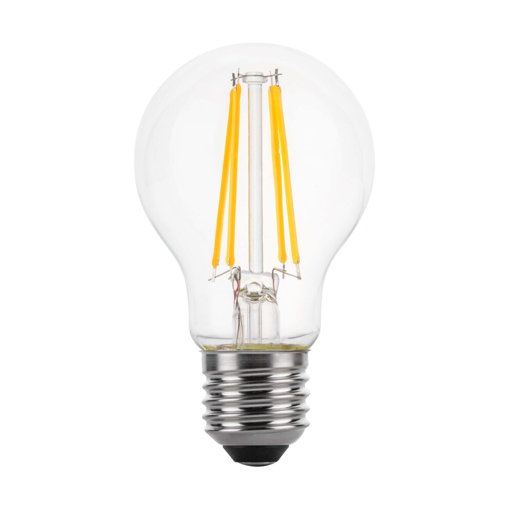 (1 Pack) LED Filament Light Bulb A60 GLS Traditional Bulb E27 Screw 6.6w equiv brightness 100w Warm White 2700K Energy Saving