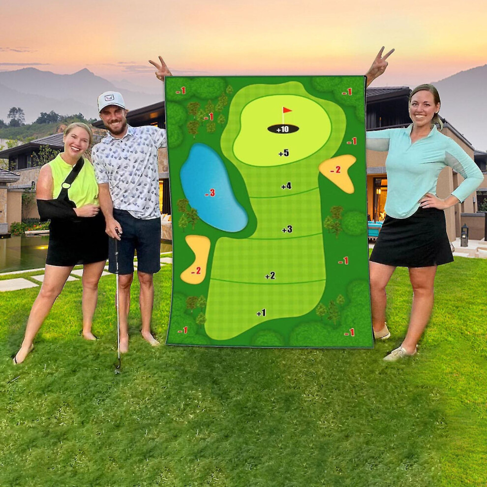 (The Casual Golf Game Set, Golf Hitting Mats, Golf Game Mat Golf Practice Mats Indoor Outdoor Games For Adults And Family) The Casual Golf Game Set, G