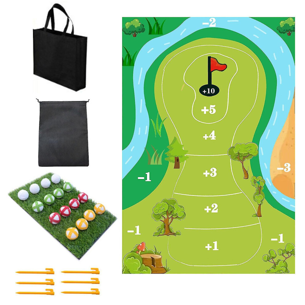 (The Casual Golf Game Set, Golf Hitting Mats, Golf Game Mat Golf Practice Mats Indoor Outdoor Games For Adults And Family) The Casual Golf Game Set, G