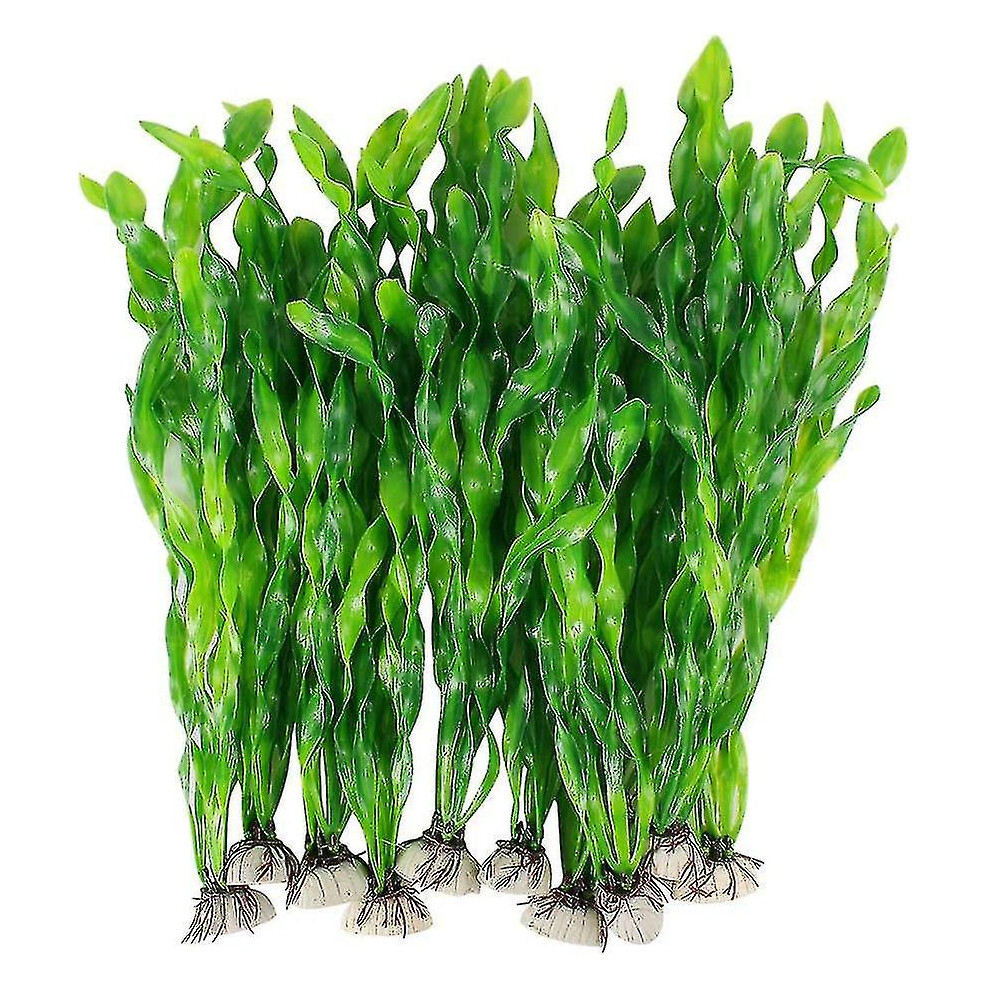 Artificial Seaweed Water Plants For Aquarium Plastic Fish Tank Plant Decorations 10 Pcs on OnBuy