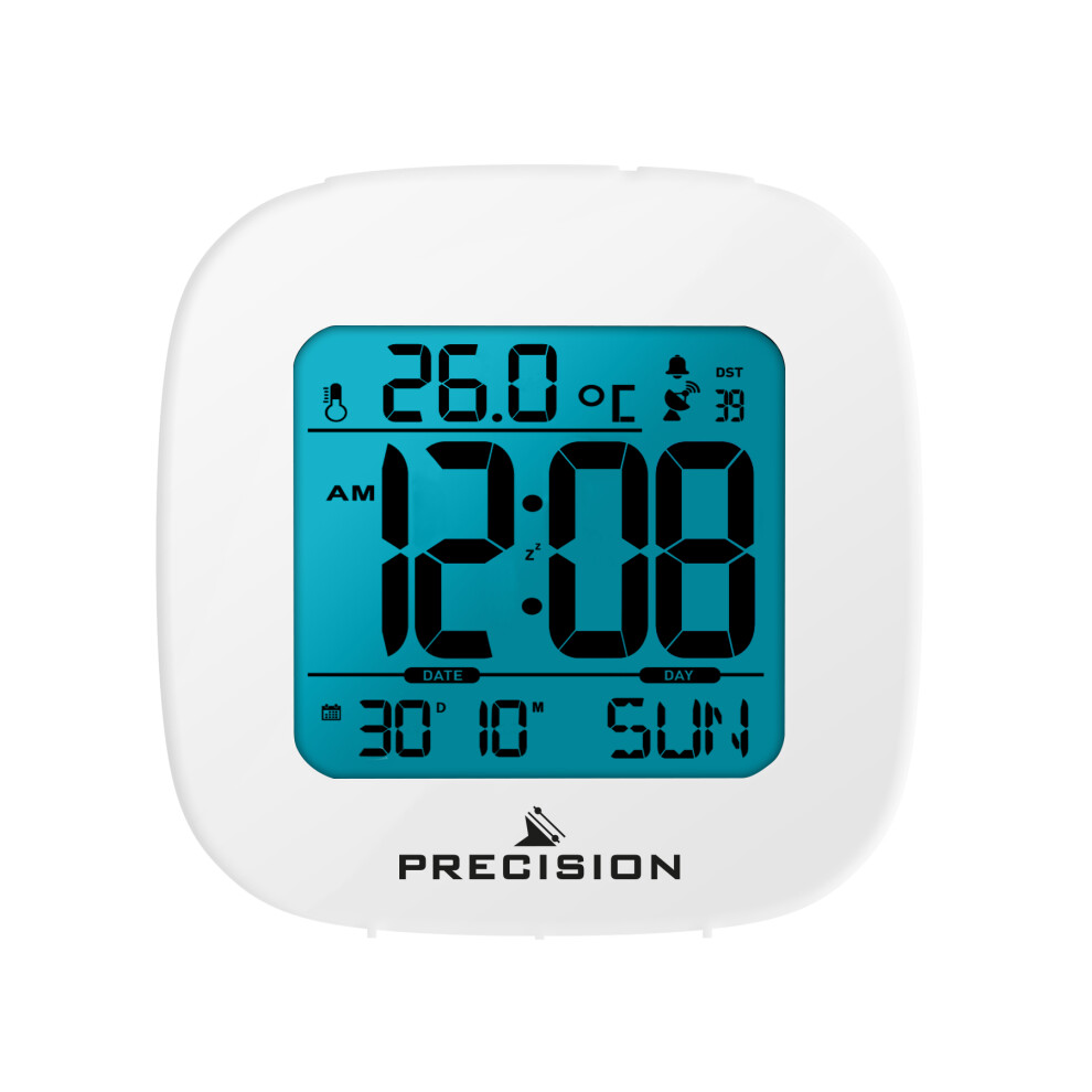 Precision Radio Controlled Digital LCD Backlit Alarm Clock