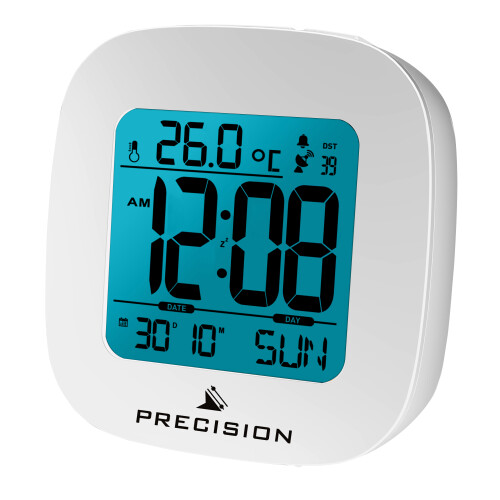Precision Radio Controlled Digital LCD Backlit Alarm Clock 1