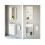 Bathroom Unit Set 400mm Vanity Unit Wall Basin Mirror White Gloss Avir 2