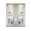 Bathroom Unit Set 400mm Vanity Unit Wall Basin Mirror White Gloss Avir 3