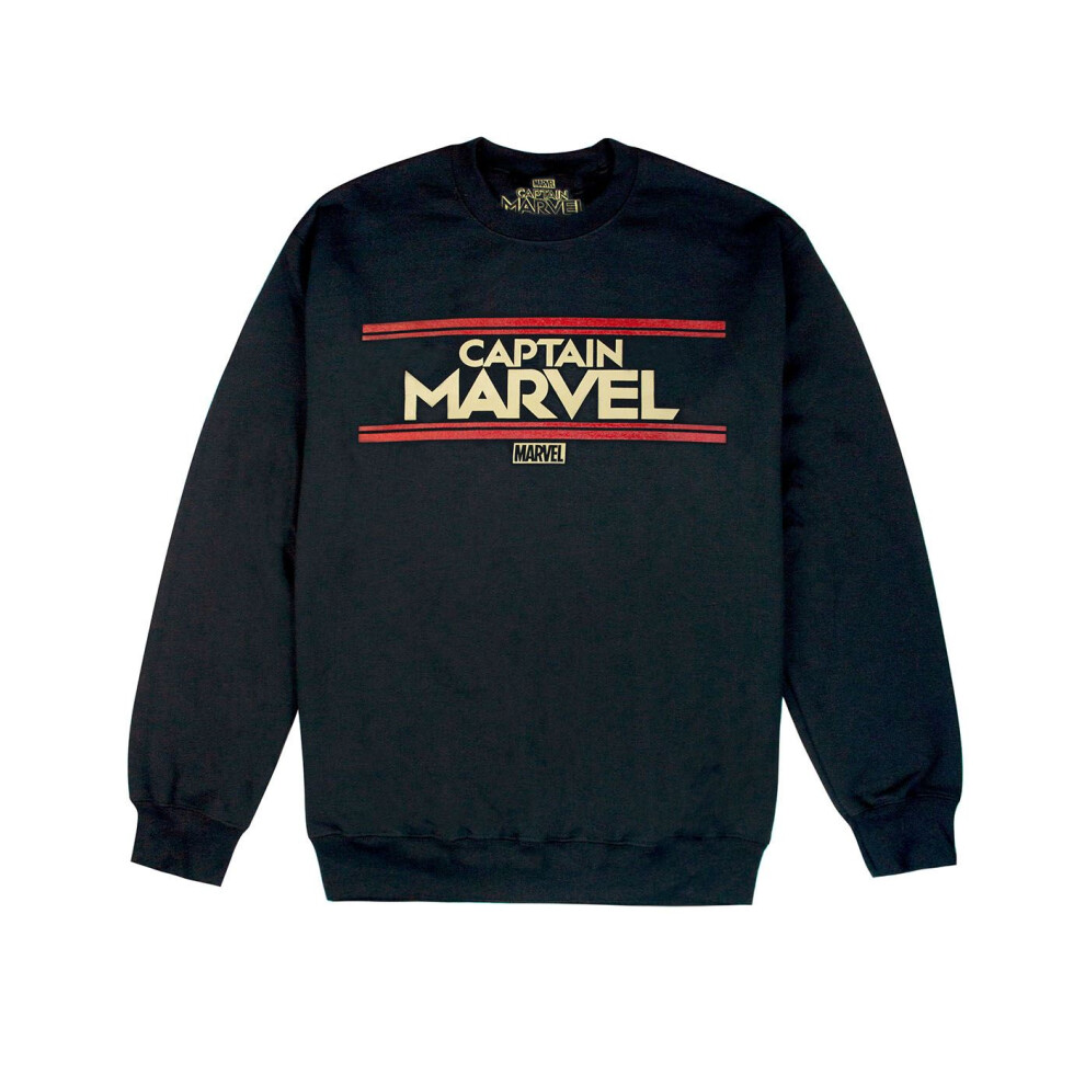 (Large) Marvel Sweatshirt (Womens Black)