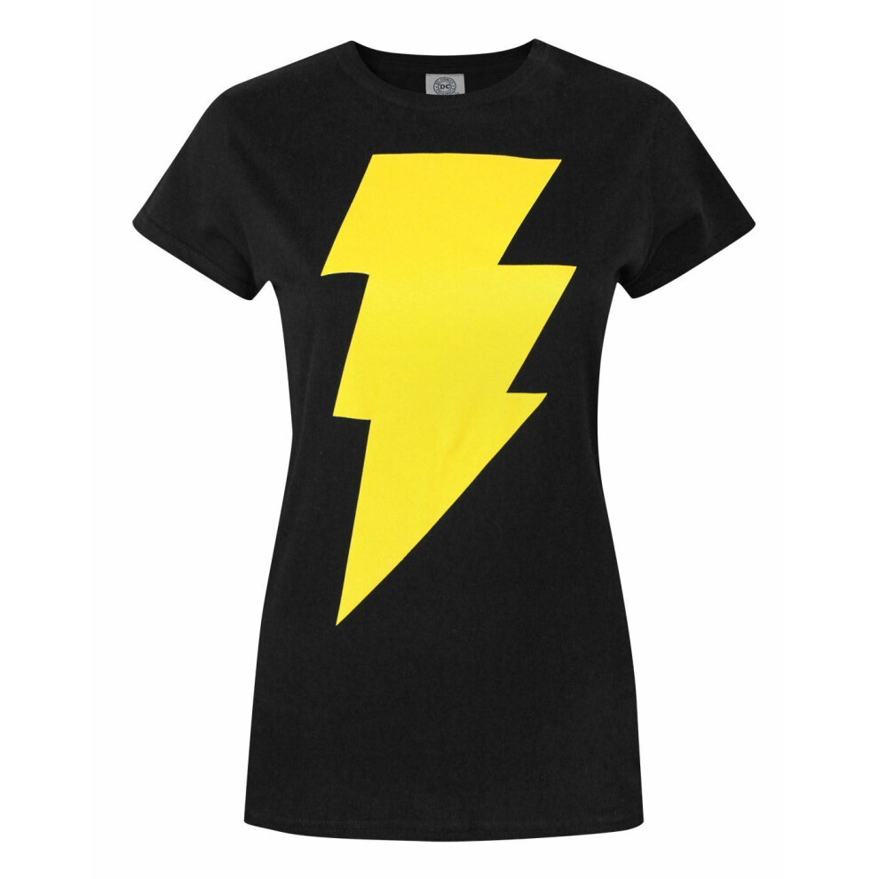 (Large) DC Comics Short Sleeved T-Shirt (Womens Black)