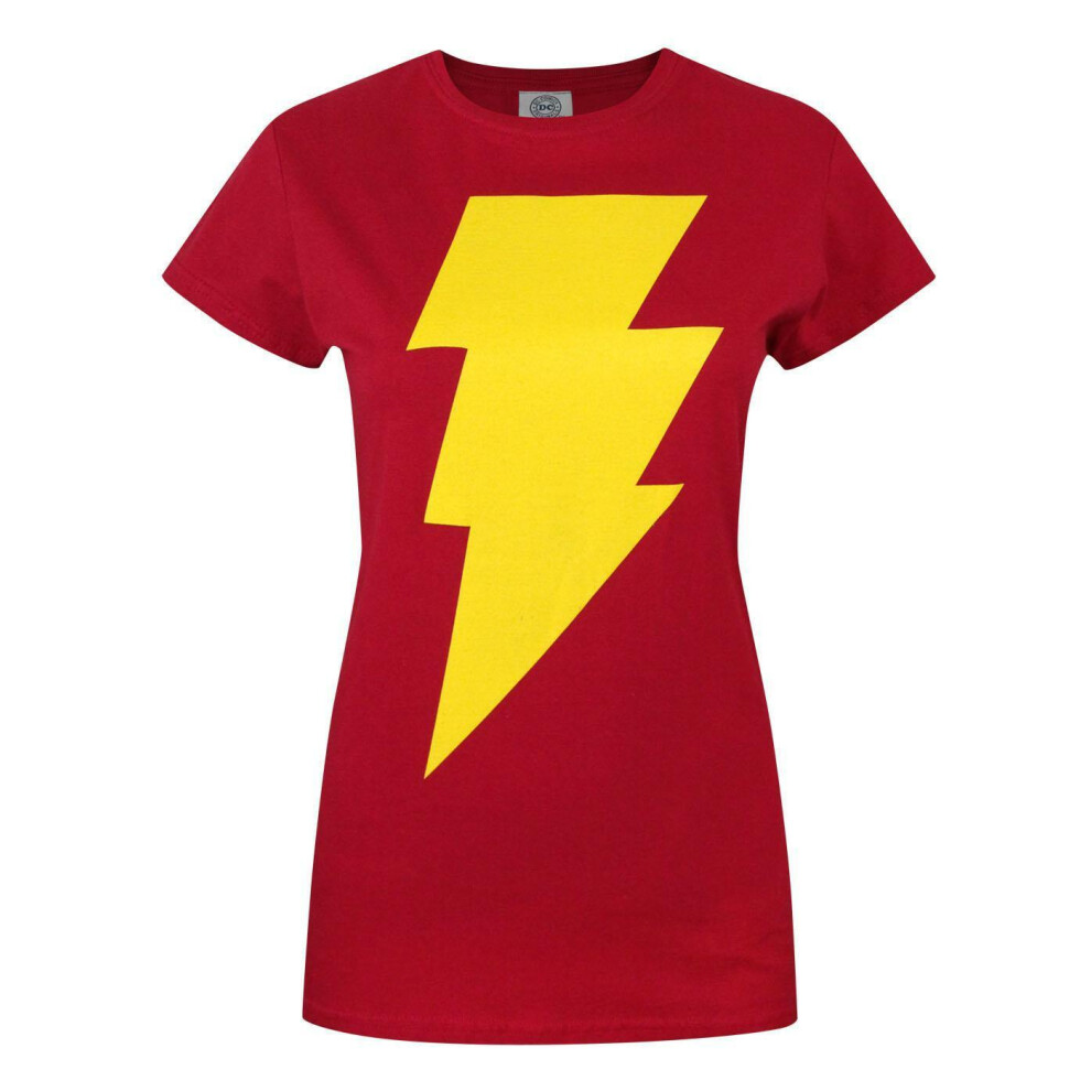 (Small) DC Comics Short Sleeved T-Shirt (Womens Red)