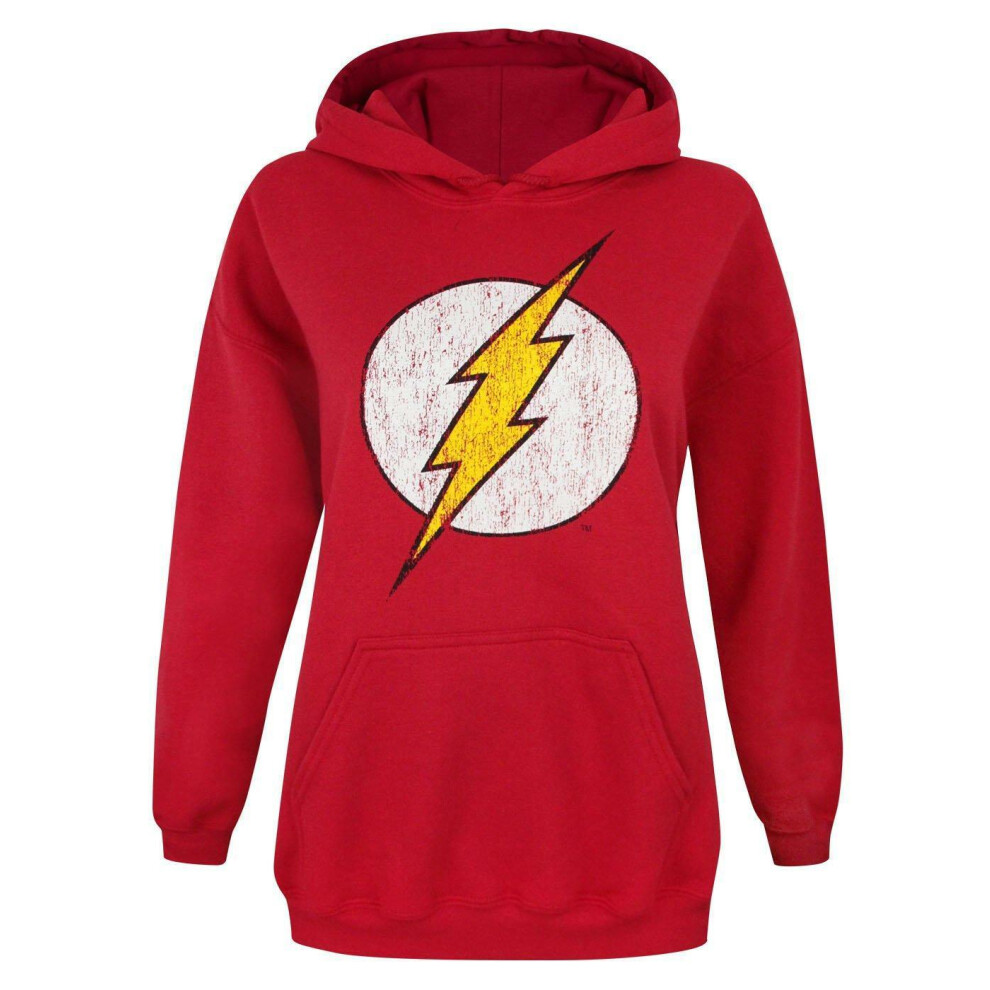 (XXX-Large) DC Comics Hoodie (Womens Red)