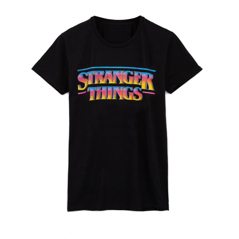 Stranger Things Men's Black (Xxx-Large) Short Sleeved T-Shirt ( )