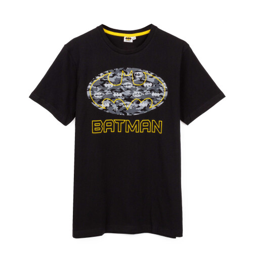 DC Comics (Small) DC Comics Batman Short Sleeve Long Leg Pyjama Set (Mens Black) 2