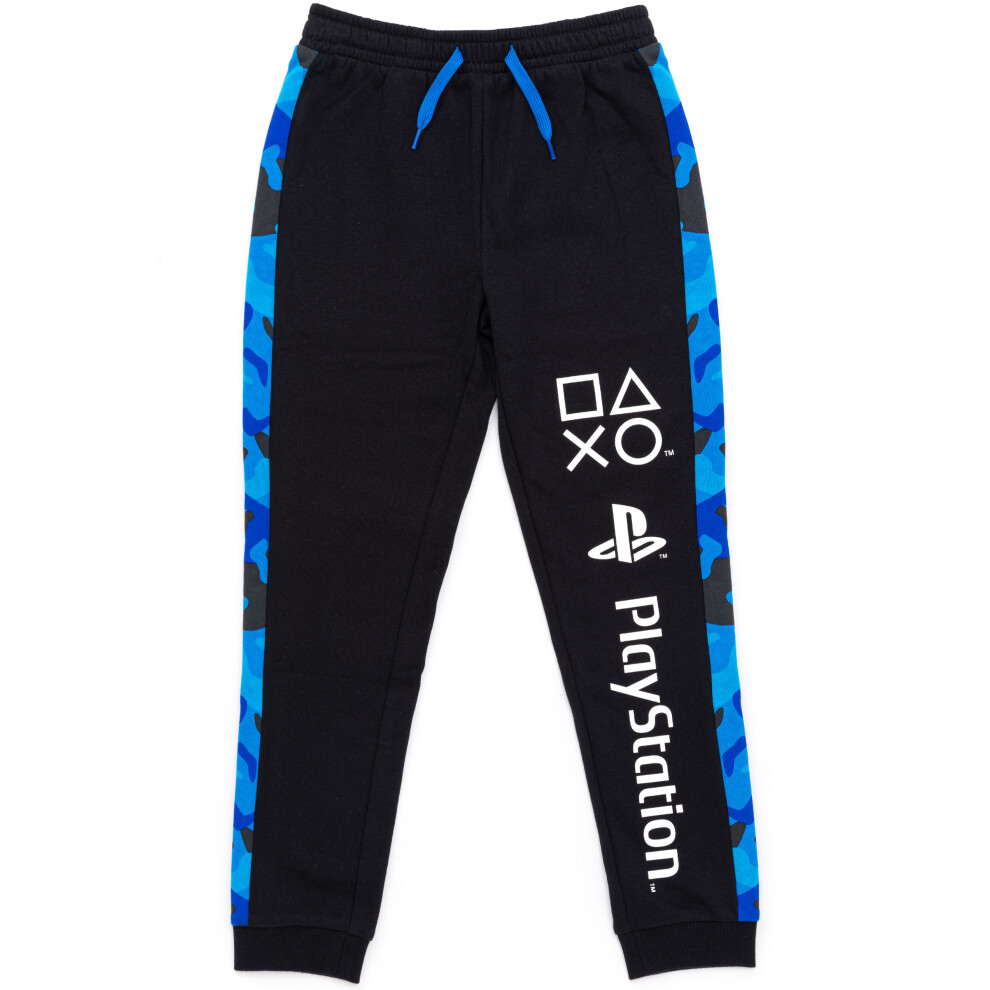 (9-10 Years) PlayStation Lounge Pants Boys Black Game Console Pyjamas Trouser Joggers Pjs