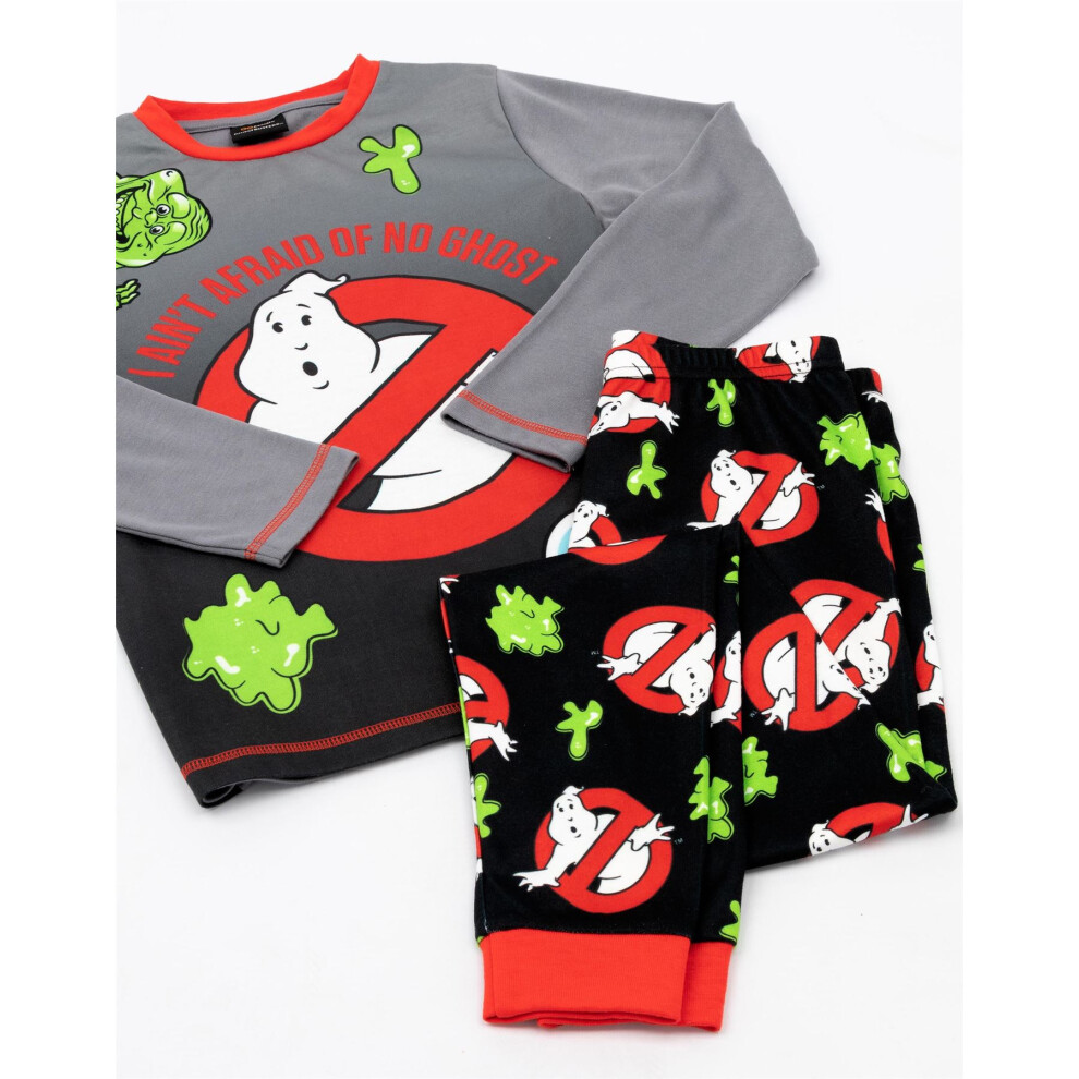 (13-14 Years) Ghostbusters Long Sleeve Long Leg Pyjama Set (Unisex Kids Multicoloured)