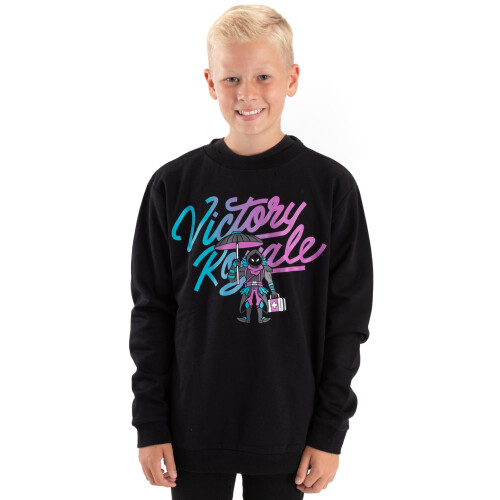 Fortnite (11-12 Years) Fortnite Sweatshirt (Boys Black) 1