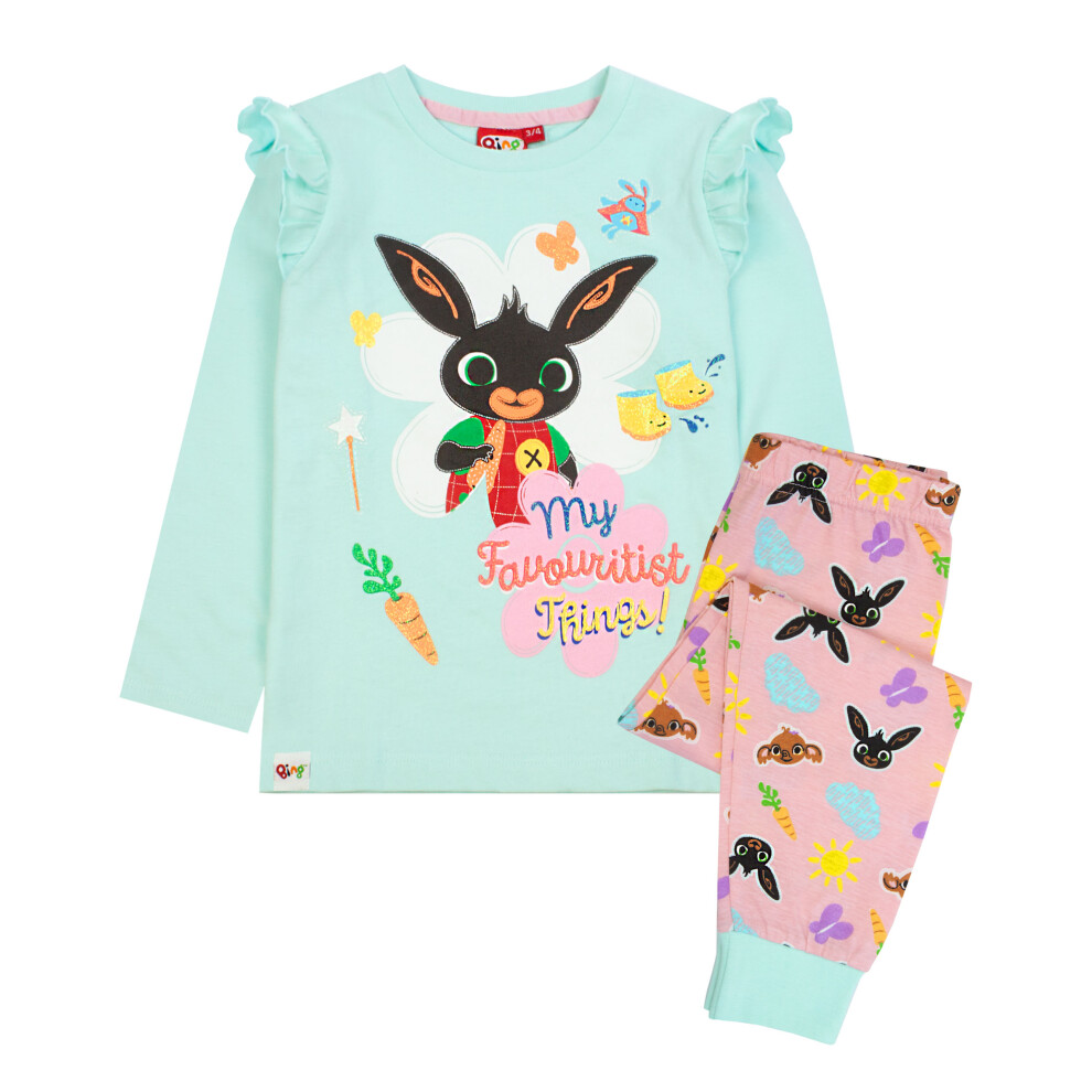 Bing Bunny Long Sleeve Long Leg Pyjama Set (Girls Green)