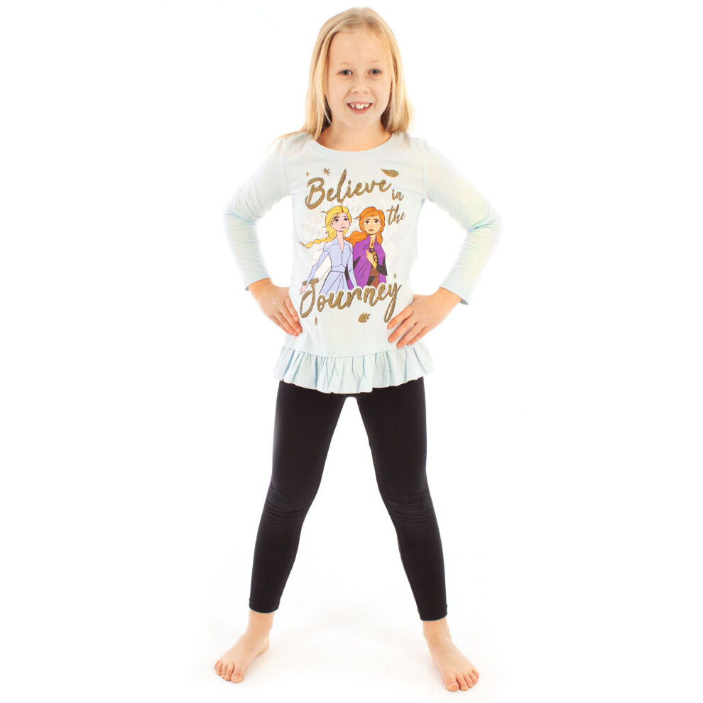 Disney Long Sleeved T-Shirt (Girls Blue)