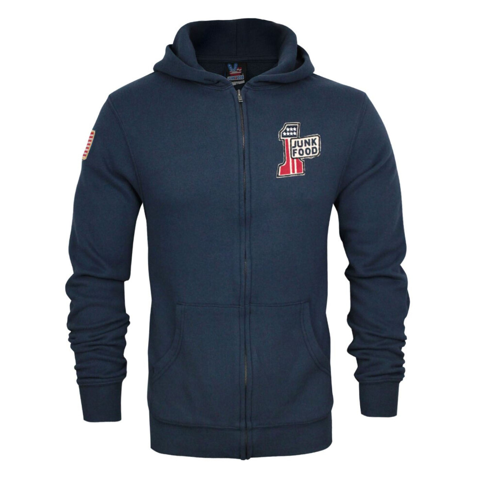 Junk Food Clothing Hoodie (Mens Blue) 