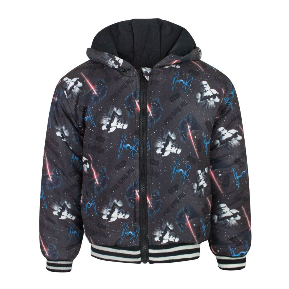 Star Wars Long Sleeve Zip Jacket (Boys Grey)