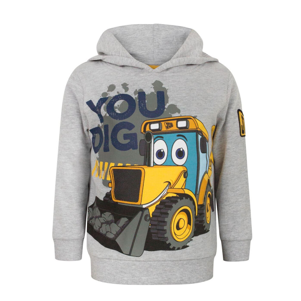 JCB Hoodie (Boys Grey)