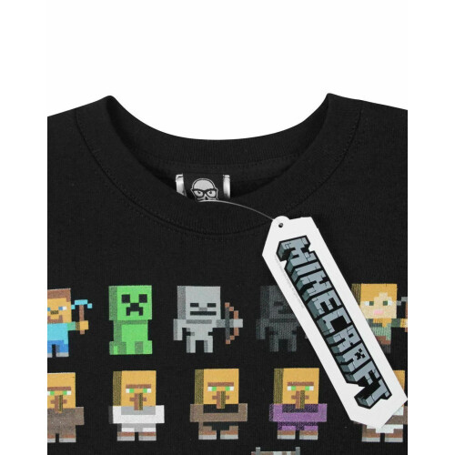 Minecraft (9-10 Years) Minecraft Sweatshirt (Boys Black) 2